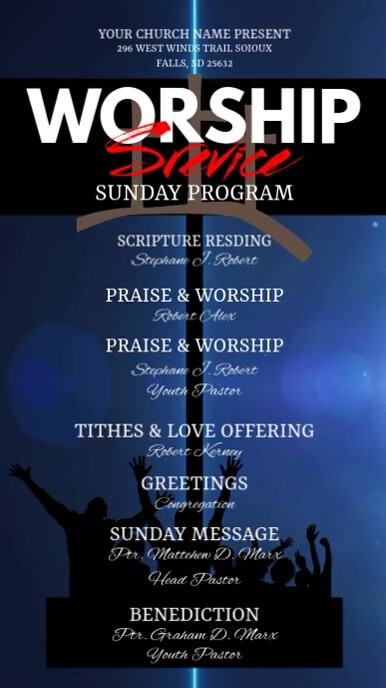 Church Sunday Program Templates
