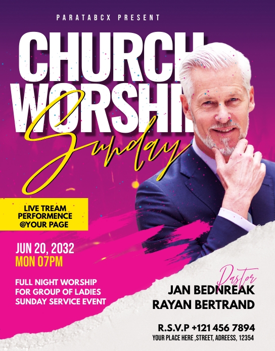 Copy of Church worship Social media ad | PosterMyWall