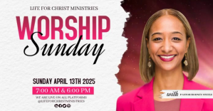 White Worship Sunday Service auf Facebook geteiltes Bild Template
