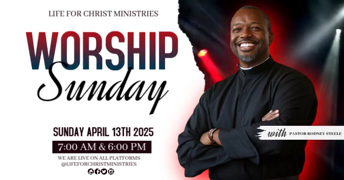 Copy of Church Worship Sunday Service Design template | PosterMyWall