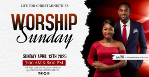Weiß Worship Sunday Ibinahaging Larawan sa Facebook Template