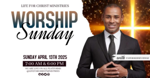Church Worship Sunday Service Design template Facebook Shared Image