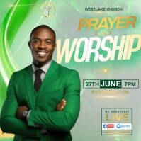 Church Worship Sunday Service Template Instagram Post