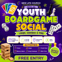 Biru Youth Boardgame Social Instagram Post Template