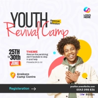 Minimal Church Youth Camp Revival Design Iphosti le-Instagram template