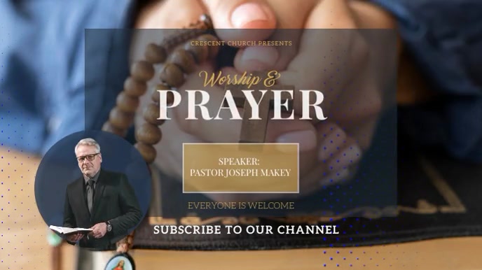 Church Youtube Intro Video Template Postermywall