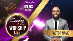 白色 CHURCH YOUTUBE THUMBNAIL TEMPLATE YouTube Thumbnail