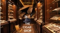 Cigar Shop video display background 16:9 template