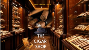 Brun Cigar Shop Digital Display Template