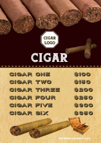 3 750 Cigar Bar Customizable Design Templates Postermywall