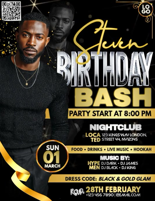 Ciken's Ultimate Birthday Bash Night Template | PosterMyWall Ciken's Ultimate Birthday Bash Night Template | PosterMyWall