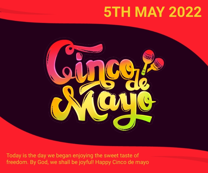 Cinco de mayo,event,festival Duży prostokąt template