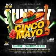 Cinco De Mayo Celebration Kwadrat (1:1) template