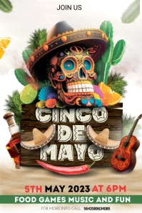 Cinco De mayo 海报 template