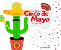 Cinco De Mayo Medium Rectangle template