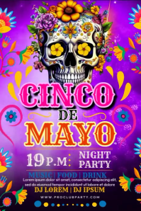 Cinco de Mayo Póster template