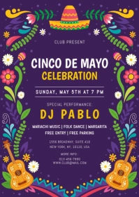 cinco de mayo A4 template