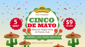 Cinco de Mayo Wpis na Twittera template