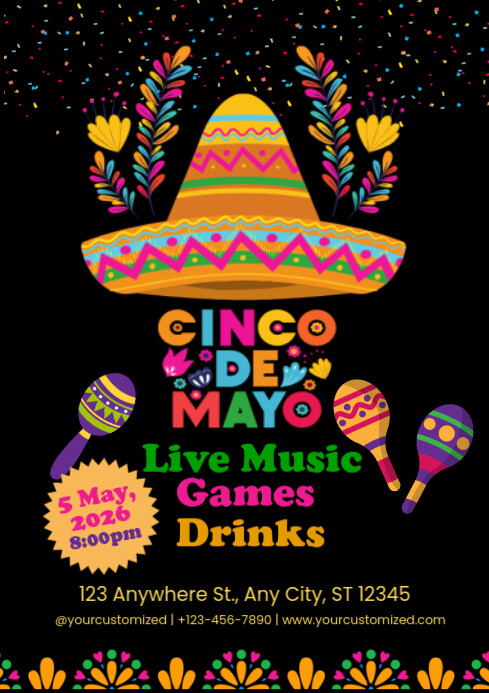 cinco de mayo A4 template