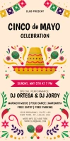 cinco de mayo Banner Roll Up 3' × 6' template