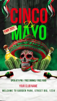 Putih Cinco de Mayo Celebration Instagram Story Template