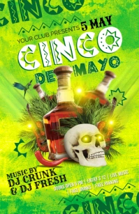 Cinco de mayo Tabloid template