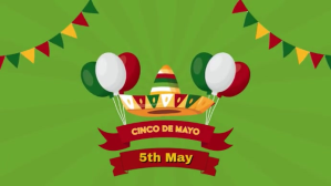 Green cinco de mayo Digital Display Template
