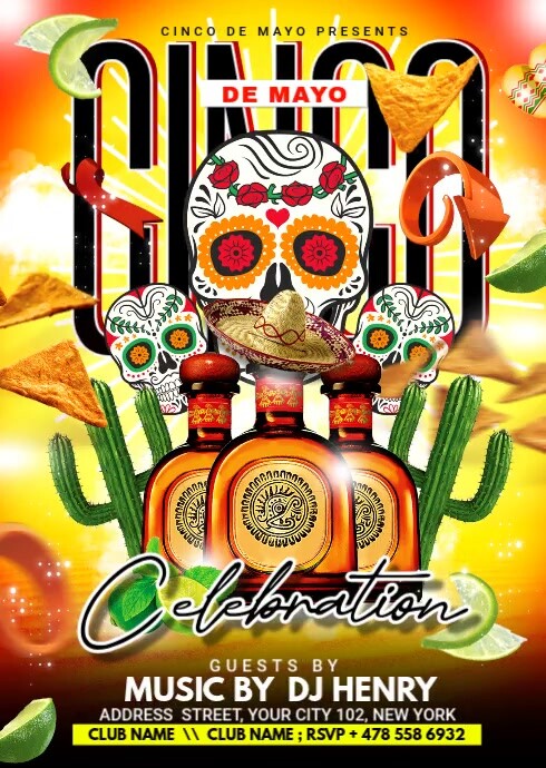 Cinco De Mayo A6 template