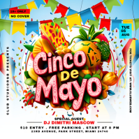 White Nightclub Event Wpis na Instagrama Template