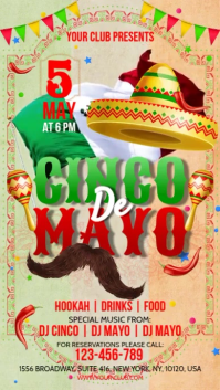Желтый Cinco de Mayo Celebration Instagram Reel Template