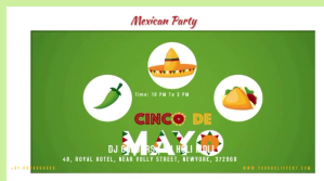 Cinco De Mayo Сообщение Twitter template
