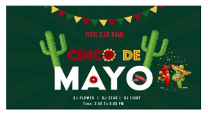 Green Cinco De Mayo Twitter Post Template