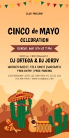 cinco de mayo Roll Up Banner 3' × 6' template
