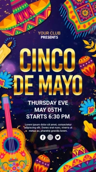 cinco de mayo Digital Display (9:16) template