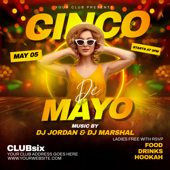 Cinco de Mayo Instagram Plasing template