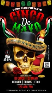 Cinco De Mayo Display Digitalanzeige (9:16) template