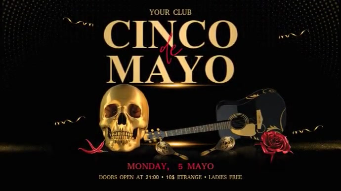 Cinco De Mayo Display Pantalla Digital (16:9) template