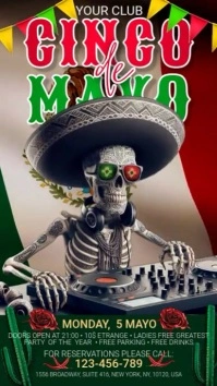 Cinco De Mayo Display Digital Display (9:16) template