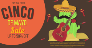 Cinco de Mayo Event Facebook begivenhed cover template
