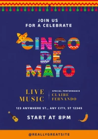 Cinco De Mayo Festival Live Music A2 template
