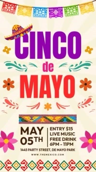 Cinco de Mayo Fiesta História do Instagram template