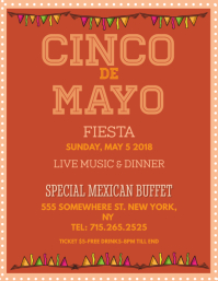 Cinco De Mayo Fiesta Flyer Template Postermywall