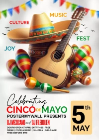 Cinco de mayo flyer A4 template