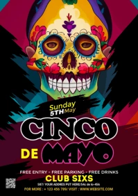 Cinco de Mayo Flyer A1 template