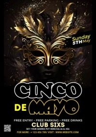 Cinco de Mayo Flyer A3 template