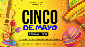 Cinco de mayo flyer Présentation (16:9) template