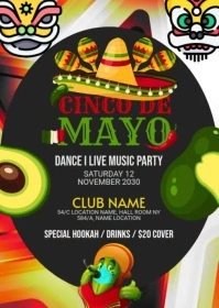 Cinco de mayo Flyer A6 template