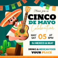 Cinco de Mayo Flyer Instagram 帖子 template