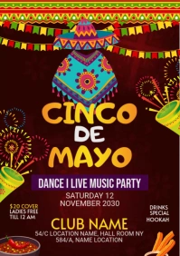 Cinco de mayo Flyer A1 template