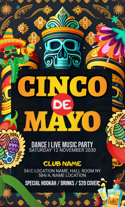 Cinco de mayo Flyer 美国正规 template